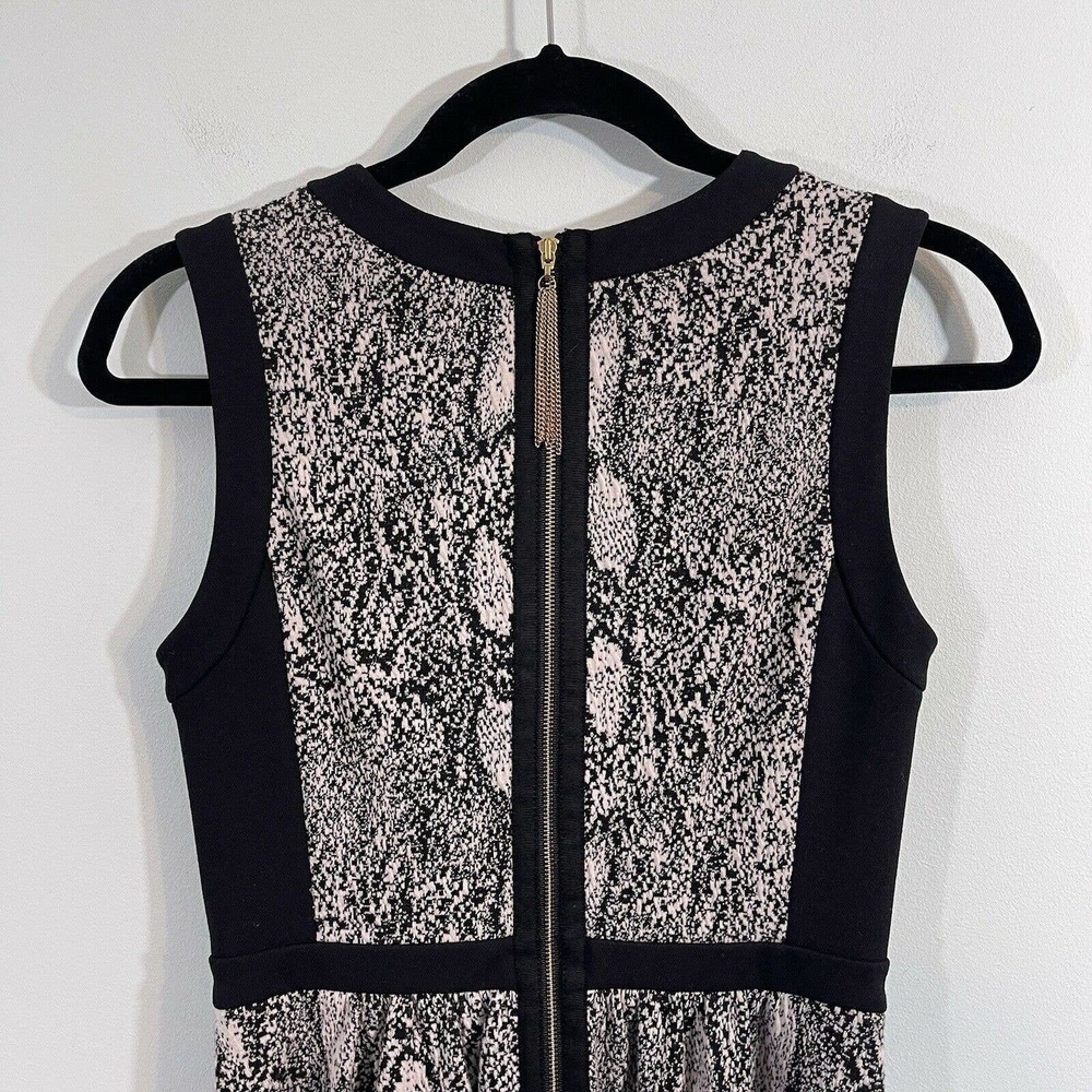Rebecca Taylor Women's Textured Snakeskin Fit & Flare Dress Size 2 - Picture 7 of 10